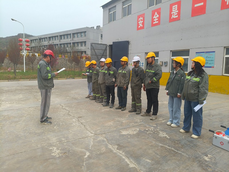 黃陵公司開展機械傷害事故應急專項演練